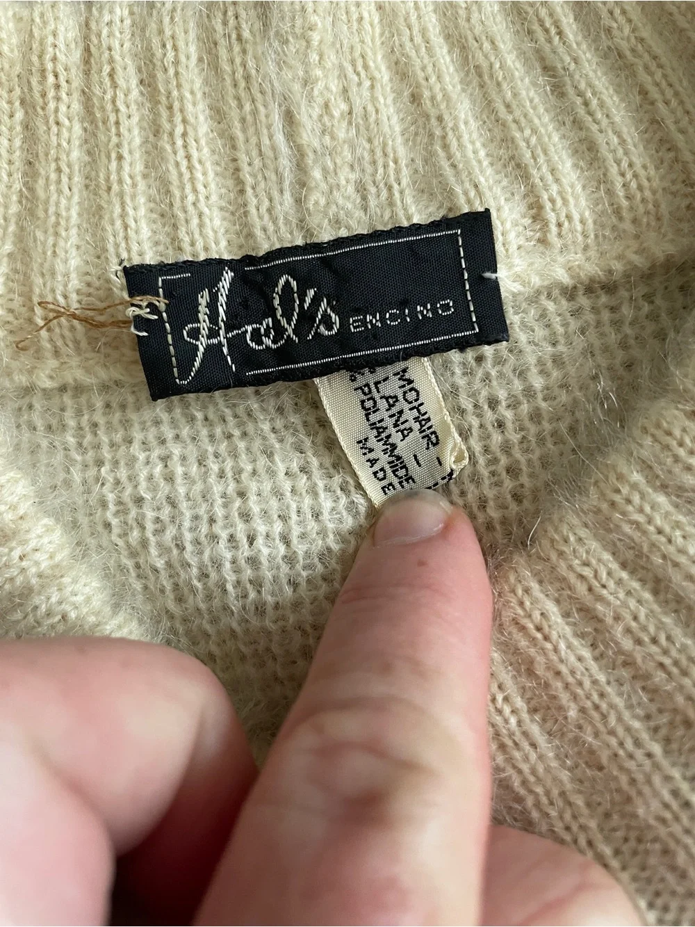 Vintage Hal’s Colorblock mohair wool Crewneck Sweater